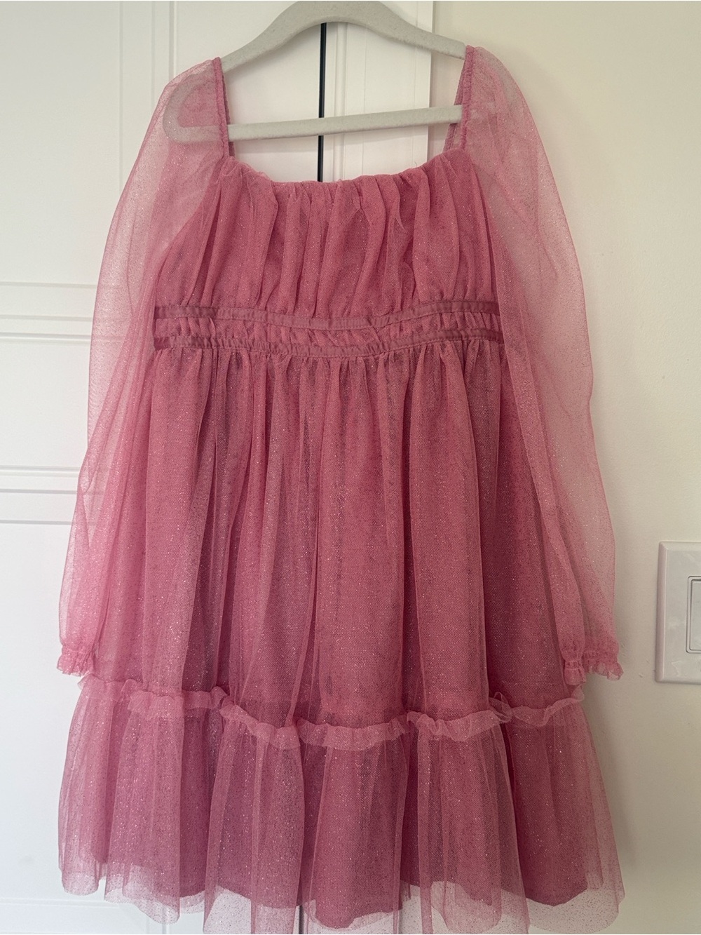 cupcakes & cashmere Dusty Rose Tulle Party Dress
